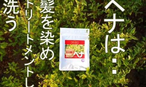 ヘナは髪を染め髪をトリートメントし洗う
