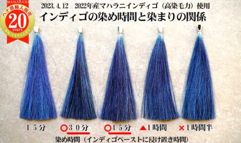インディゴ染め時間