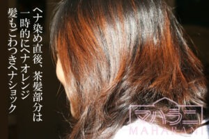 ヘアカラーで傷んだ髪にヘナすると